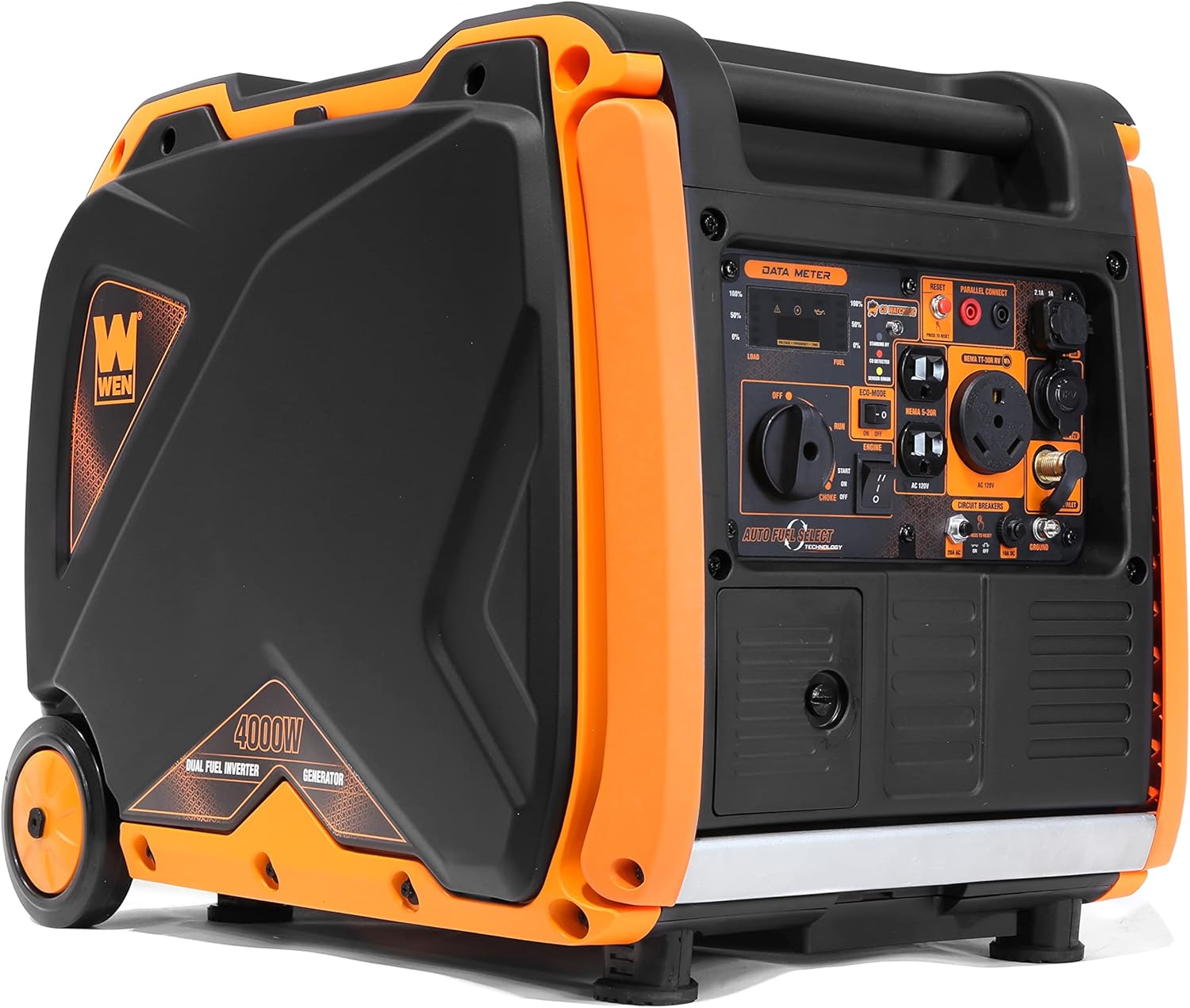 4000-Watt Dual Fuel Portable Inverter Generator with Fuel Shut-Off U238863
