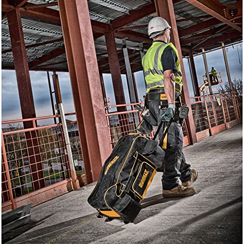 Yellow/Black Large 26-Inch Duffel Trolley Bag with Wheels T53205