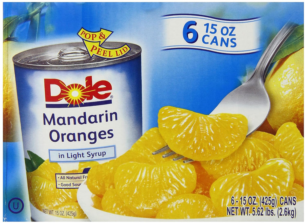 Mandarin Oranges in Light Syrup, 15 Ounce Cans (Pack of 6) V43671