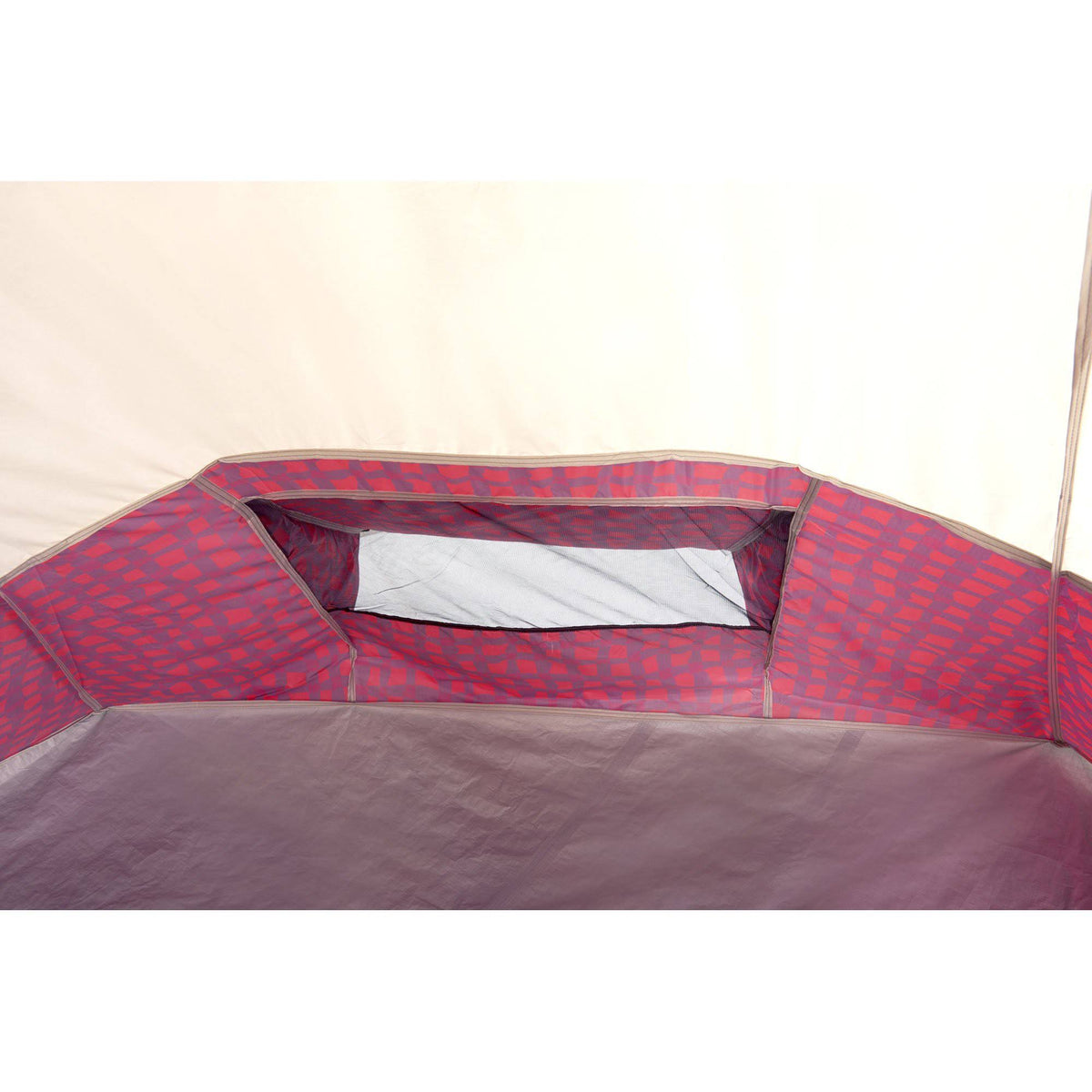 Red Plaid 5 Person Camping Teepee Tent I1270