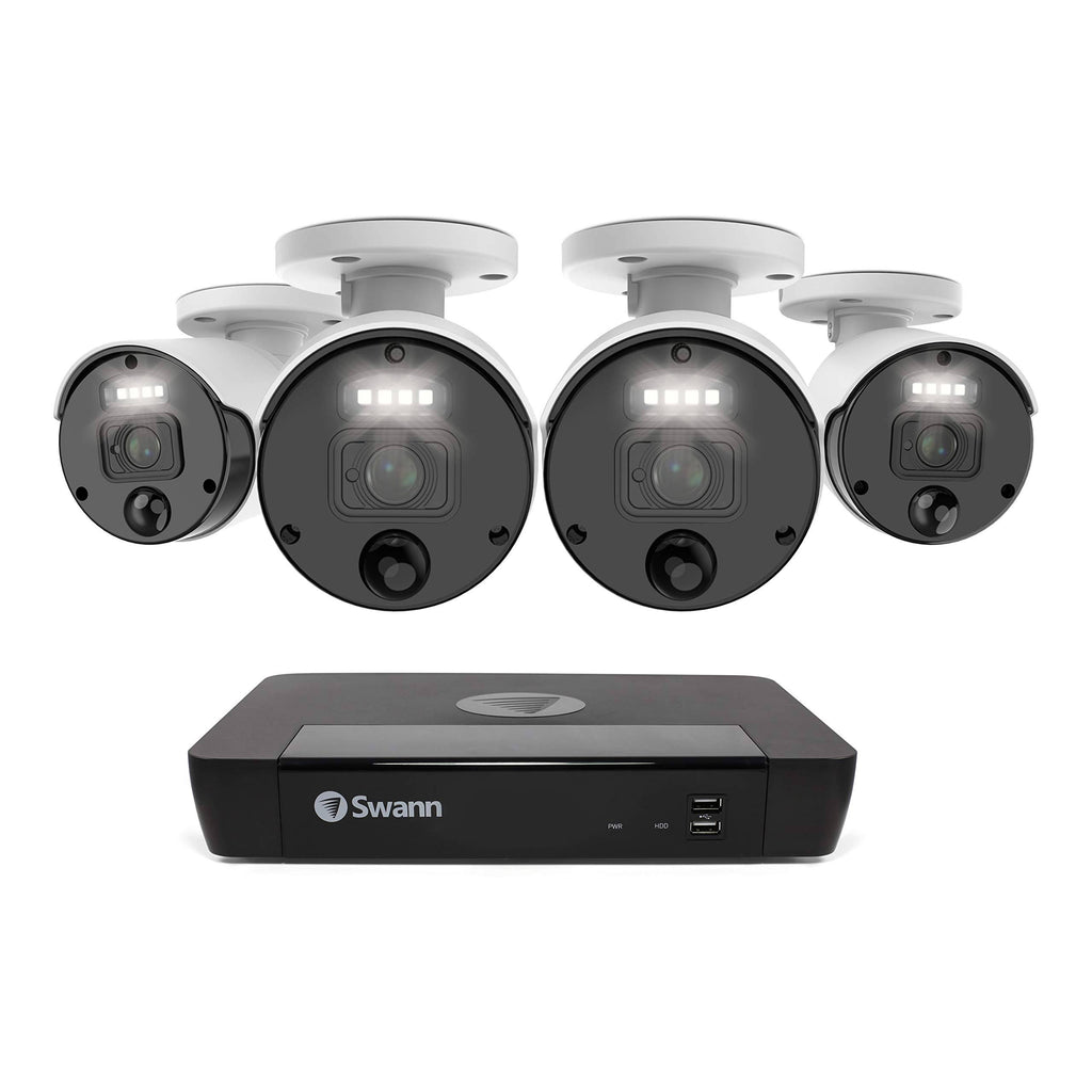 4 Camera 8 Channels PoE NVR Security Camera System Q449