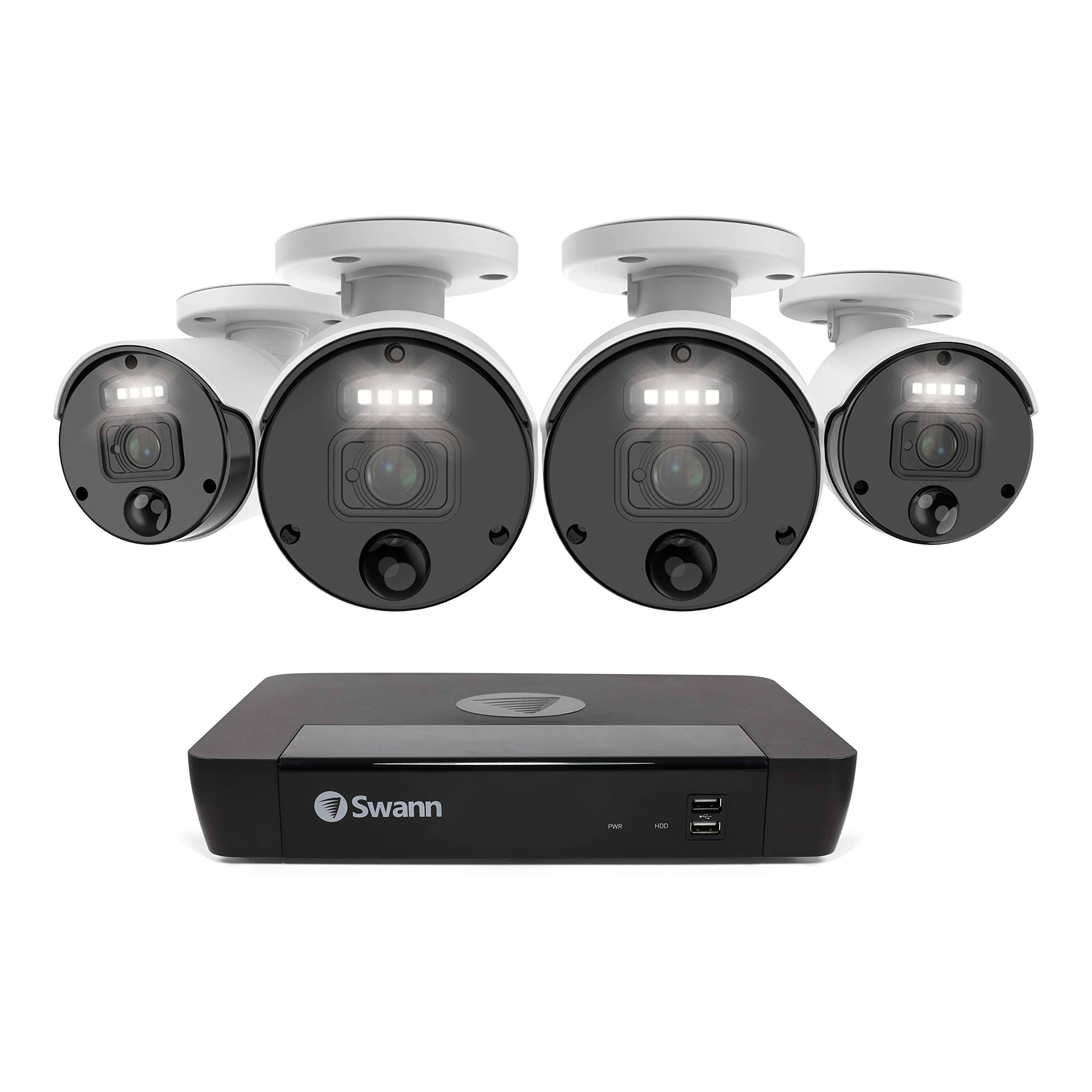 4 Camera 8 Channels PoE NVR Security Camera System Q449