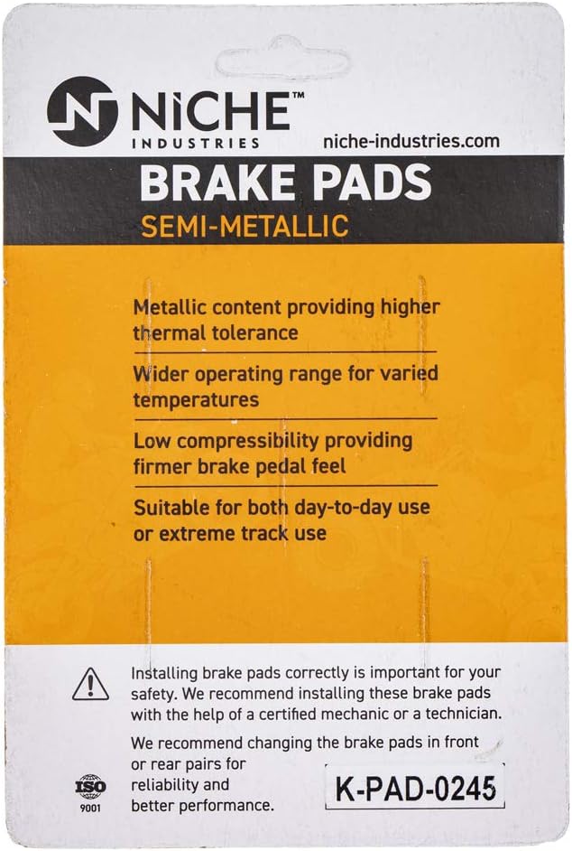 Semi-Metallic Brake Pad Set Pack of 2 I5391