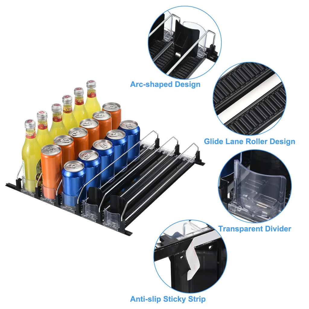 5pcs Black Soda Can Organizer P3046