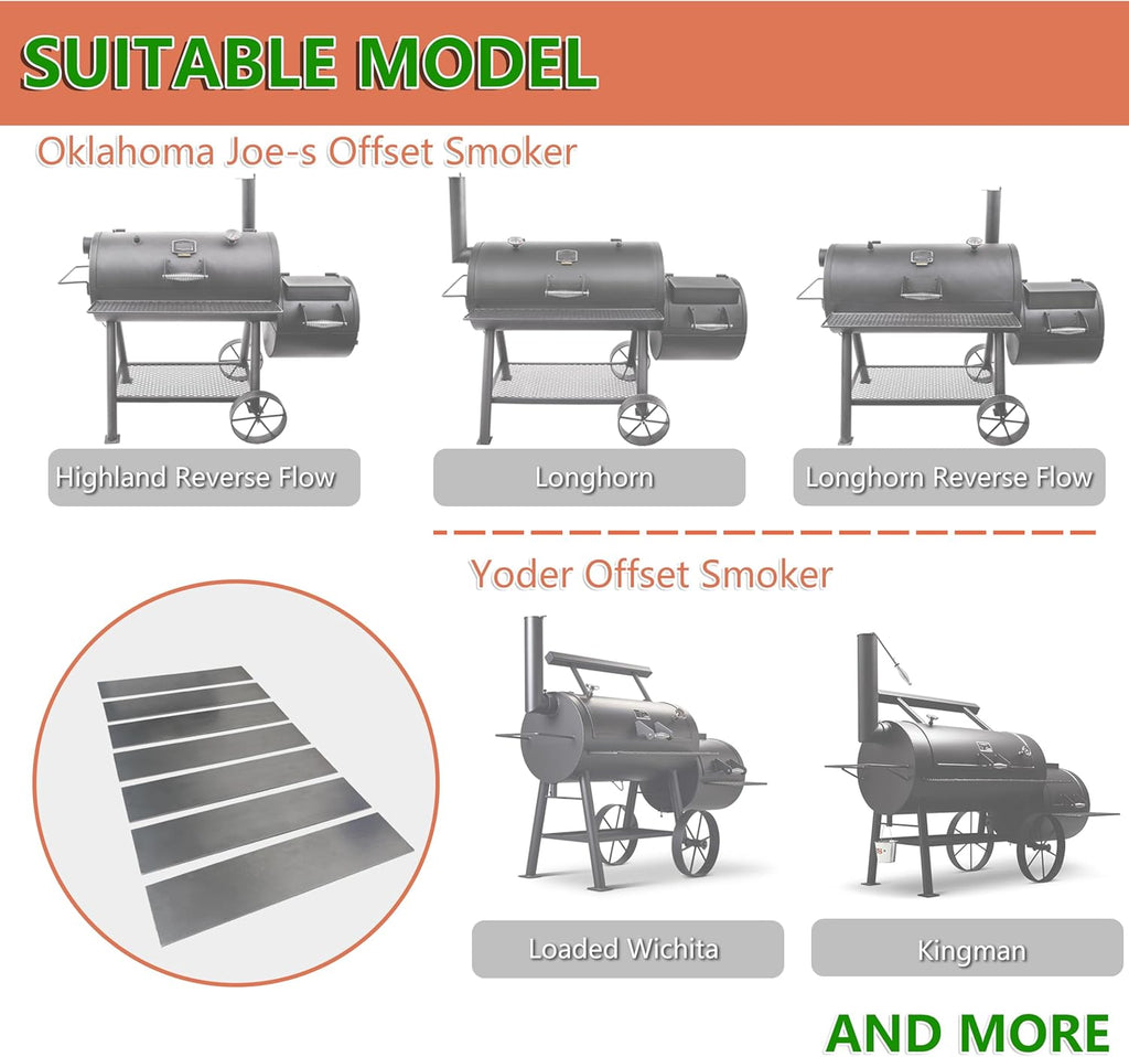 7-Pack Steel Tuning Plates for Offset Smoker K132436