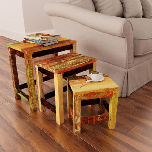 Nesting Table Set of 3 Wood W77596