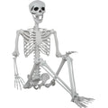 5.9ft Halloween Life Size Skeleton Plastic Human Bones with Movable Joints M496166