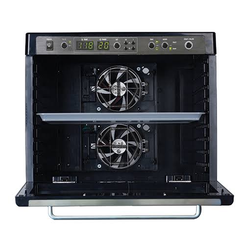 Black Digital Food Dehydrator with Stainless Steel Trays M627433