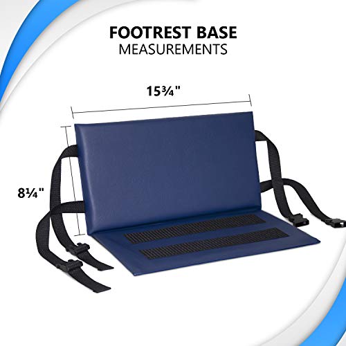 Wheelchair Foot Rest Extender Elevating Pad Leg Cushion Protector with Carrying Bag J923317