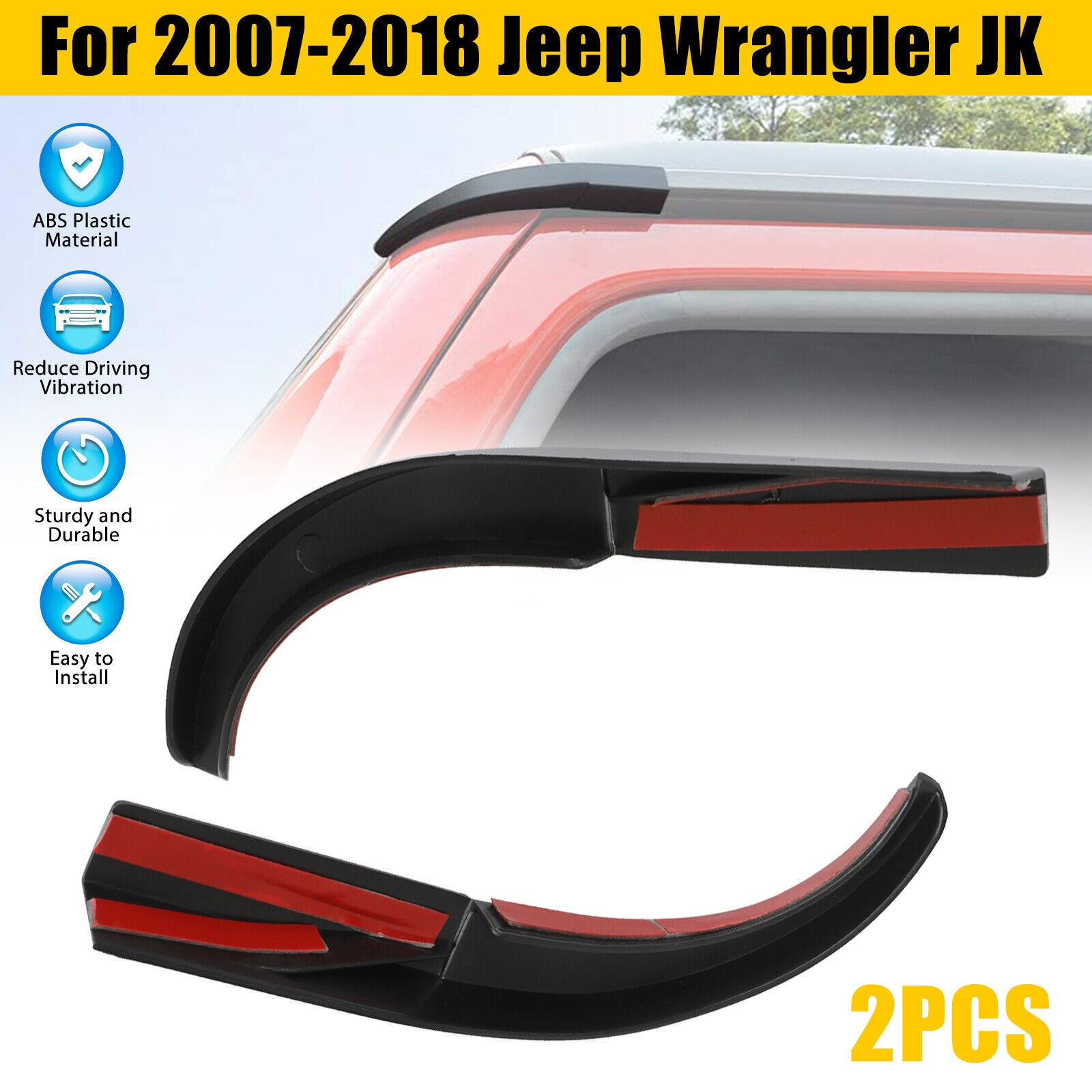 Car Roof Water Rain Diverter Gutter Extension W772333
