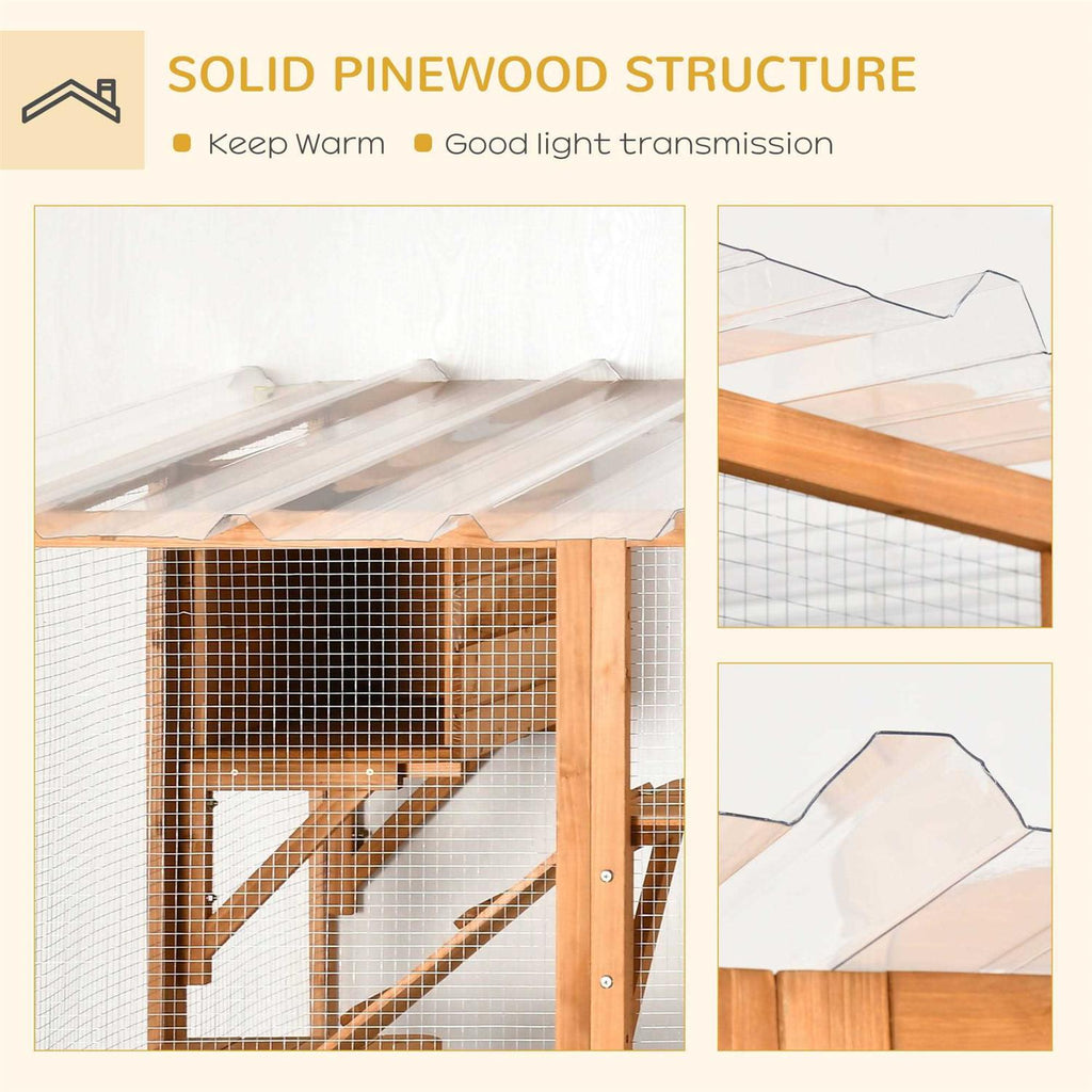 Outdoor Cat House Wooden Catio Z77344