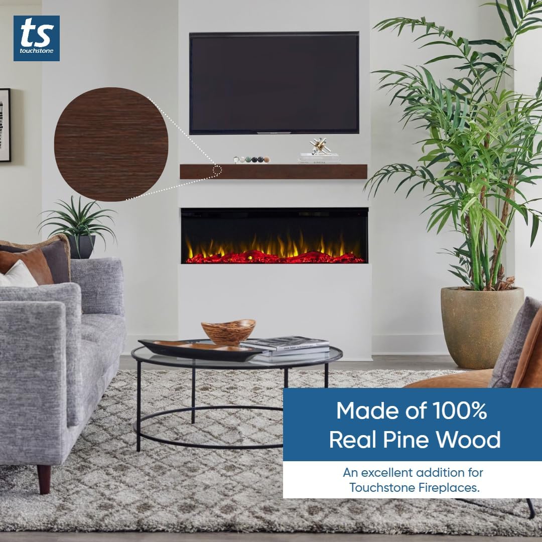 60 Inch Smart Electric Fireplace and 72 Inch Espresso Wood Mantel K207416