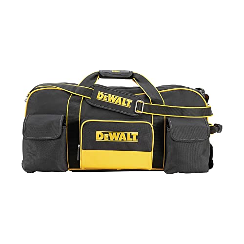 Yellow/Black Large 26-Inch Duffel Trolley Bag with Wheels T53205