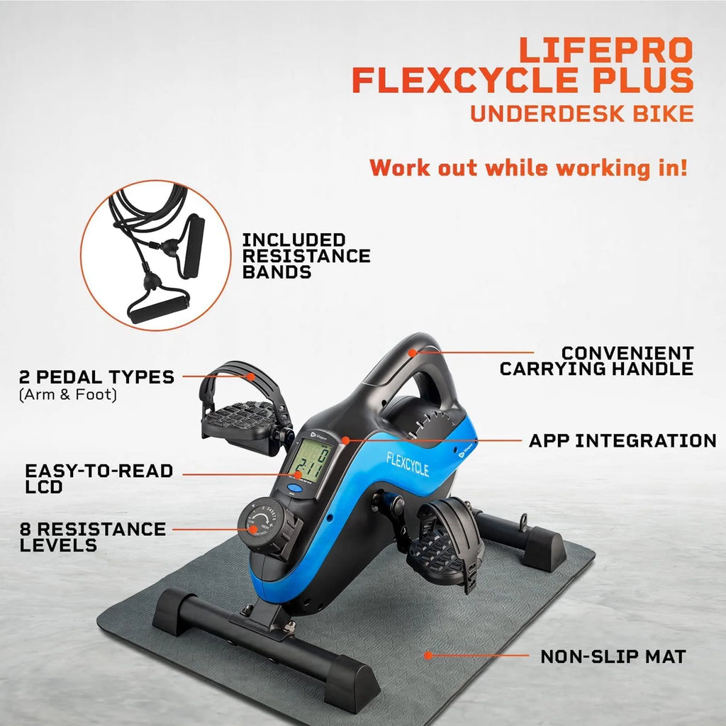Blue Stationary Bike Pedal Exerciser K781