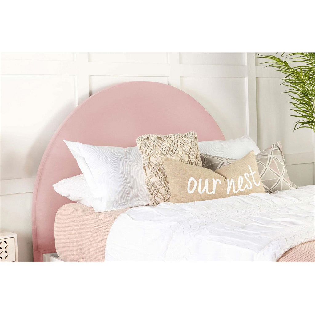 Blush Velvet Twin Headboard N12351