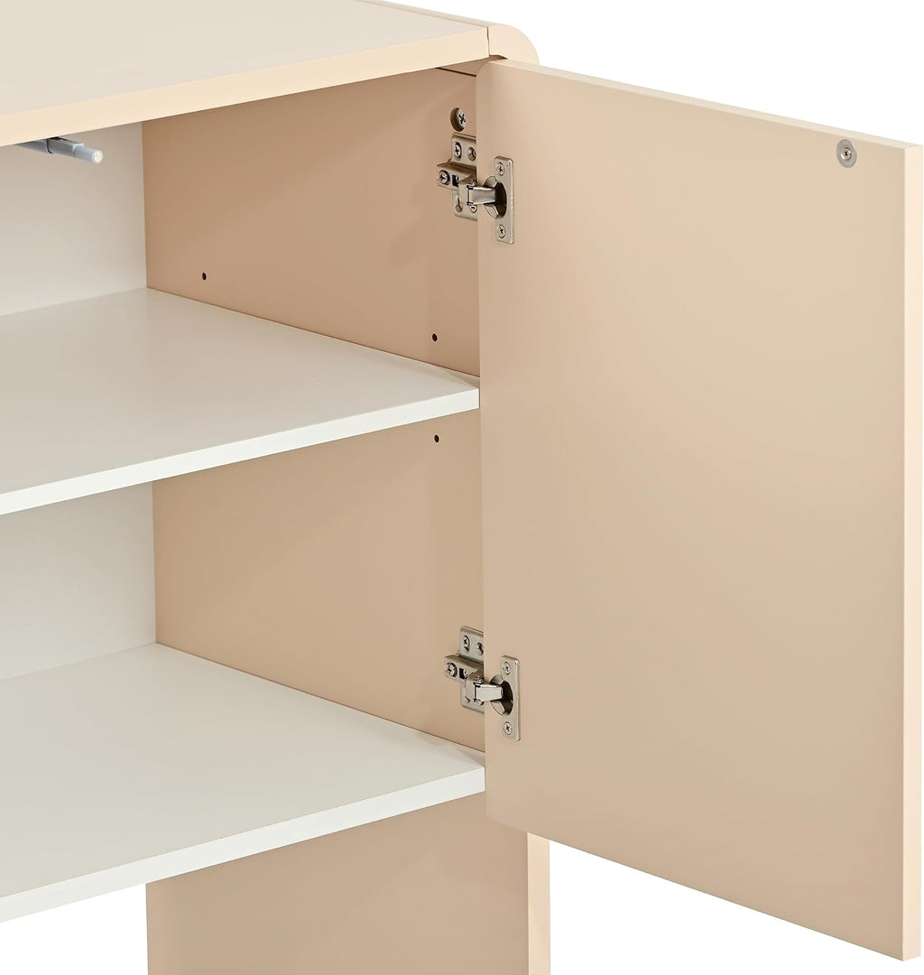 Apricot Cream 4 Door Storage Sideboard J67229