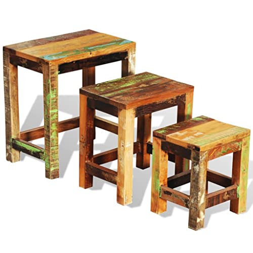Nesting Table Set of 3 Wood W77596