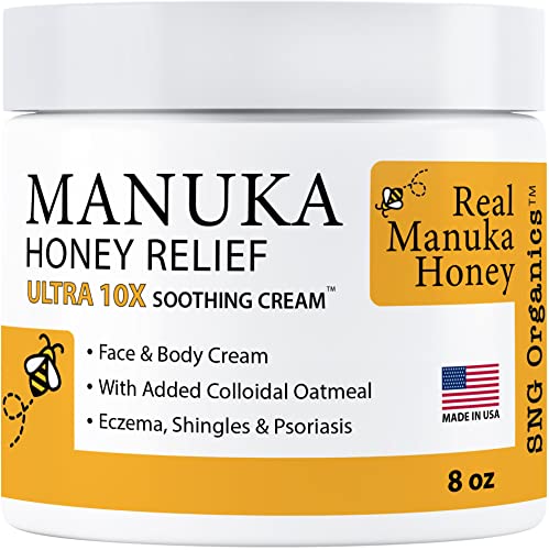 Manuka Honey Eczema Cream (4oz) Moisturizing Lotion Q82935