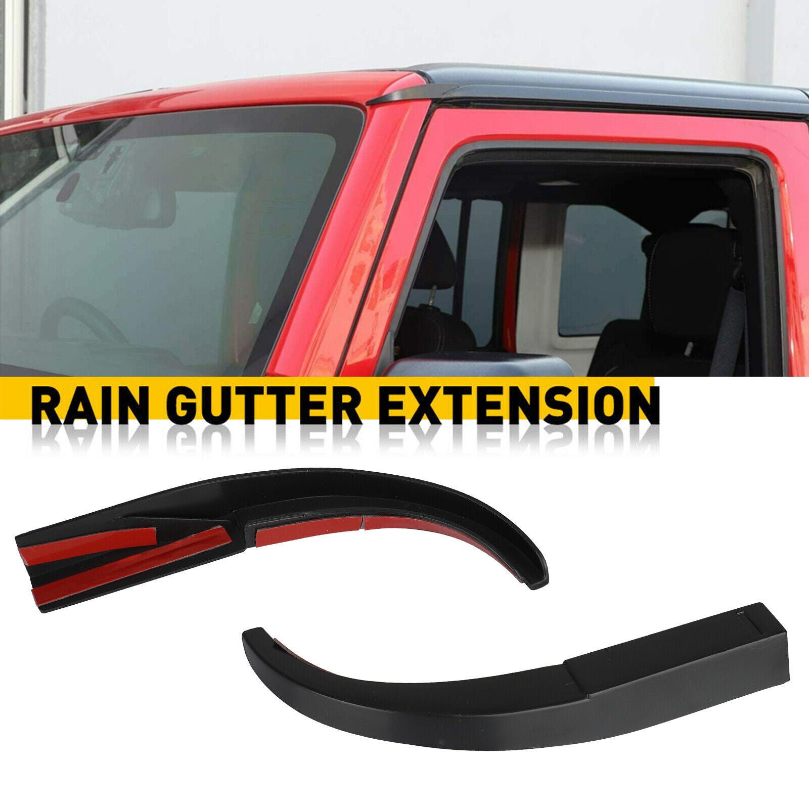 Car Roof Water Rain Diverter Gutter Extension W772333
