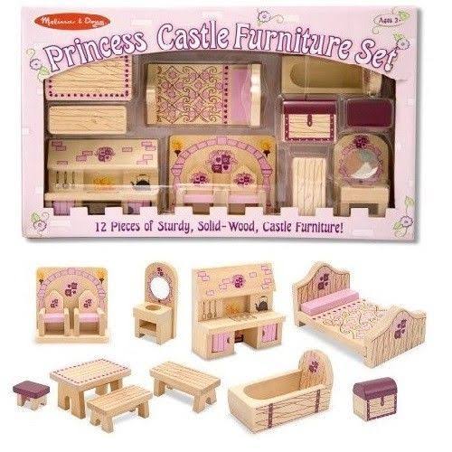 12 Pcs Wooden Dollhouse Furniture W3698