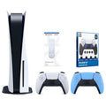 Playstation 5 Disc Version Console with Blue Controller, Media Remote and Surge FPS Grip Kit R4659