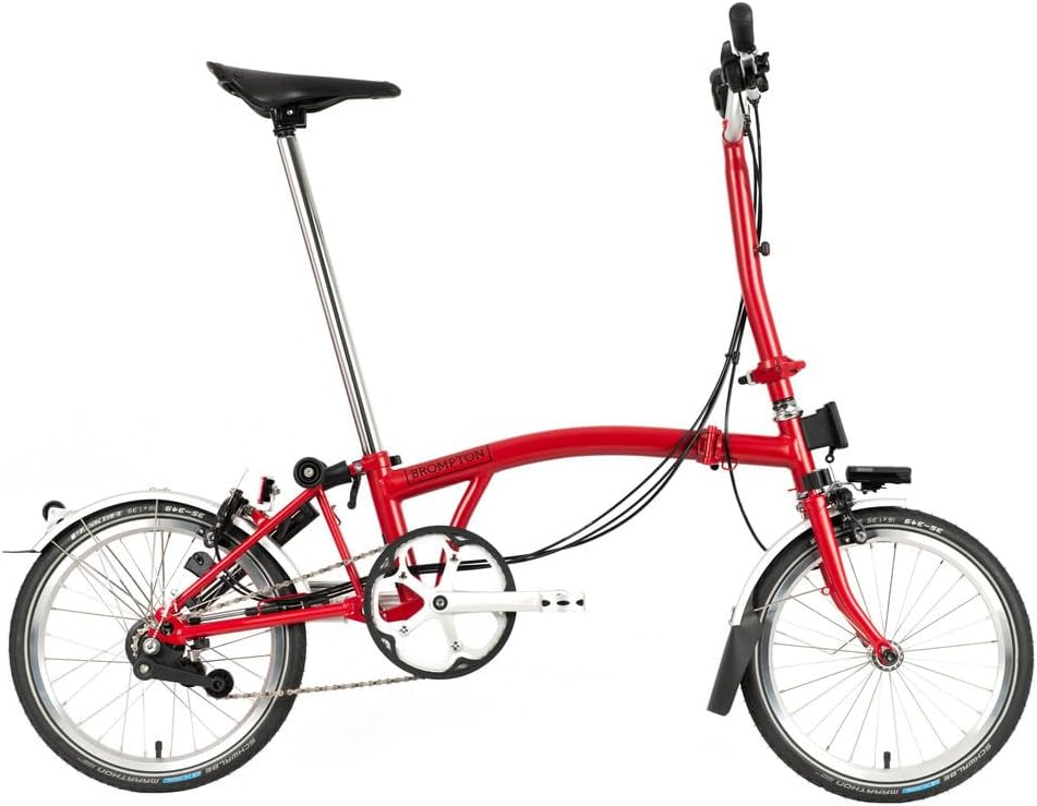 C Line 3 Speed Folding Bike with Battery Lighting (House Red) U6625