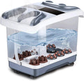 Foot Spa Bath Massager with Heat, Bubble Jets and 6 Electric Long Massage Rollers R998