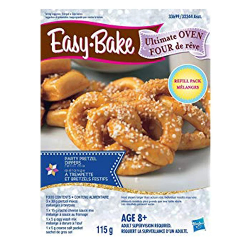 Easy Bake Oven + Chocolate Chip and Pink Sugar Refill + Red Velvet Cupcakes Refill + Party Pretzel Refill Pack + Mini Whisk O641853