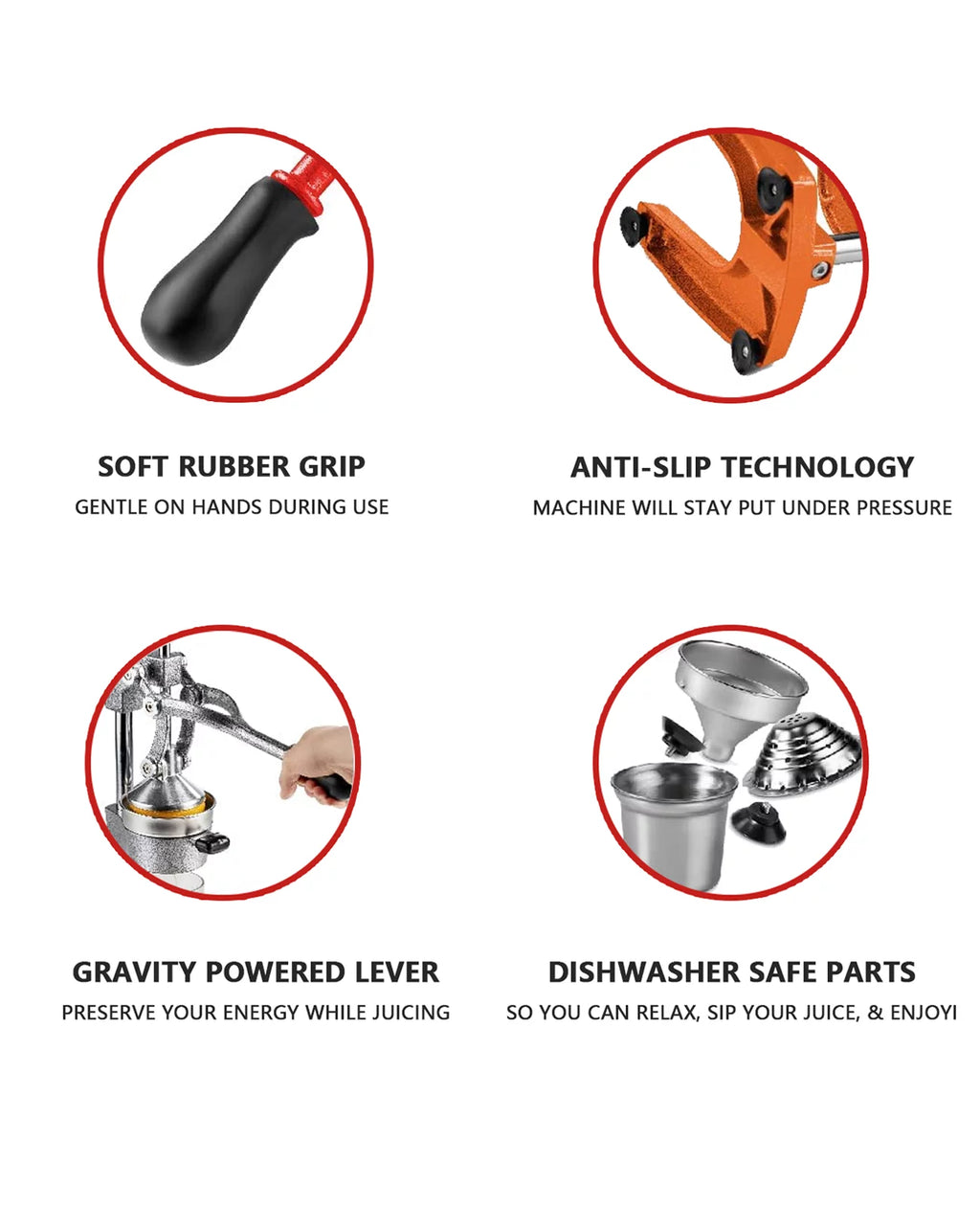 Commercial Grade Manual Hand Press Citrus Juicer B34314