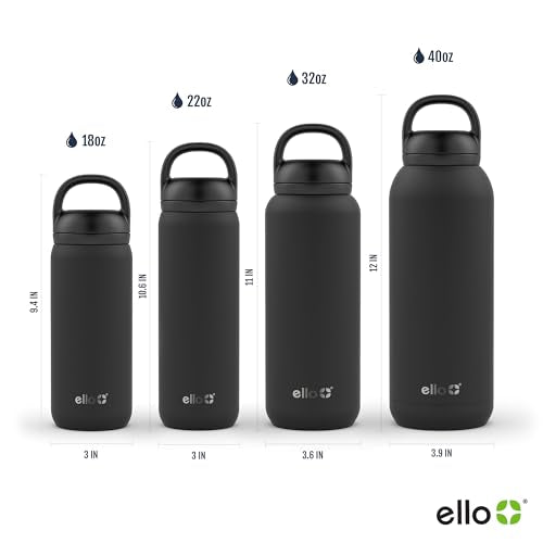 18oz Kids Stainless Steel Water Bottle with 2 Lids O2850