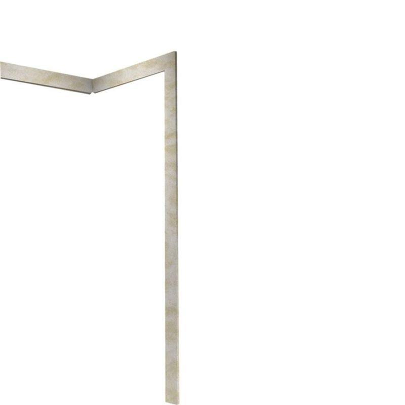 White Solid Surface Shower Wall Trim Kit and Corner Molding B1061