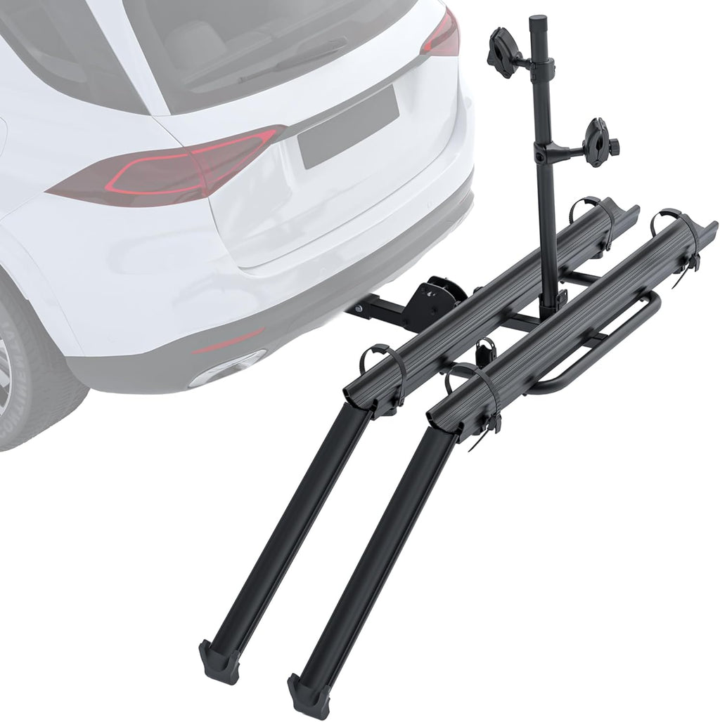 2" Hitch Mounted Platform Bike Rack, 200 Lbs Max Loading G6080