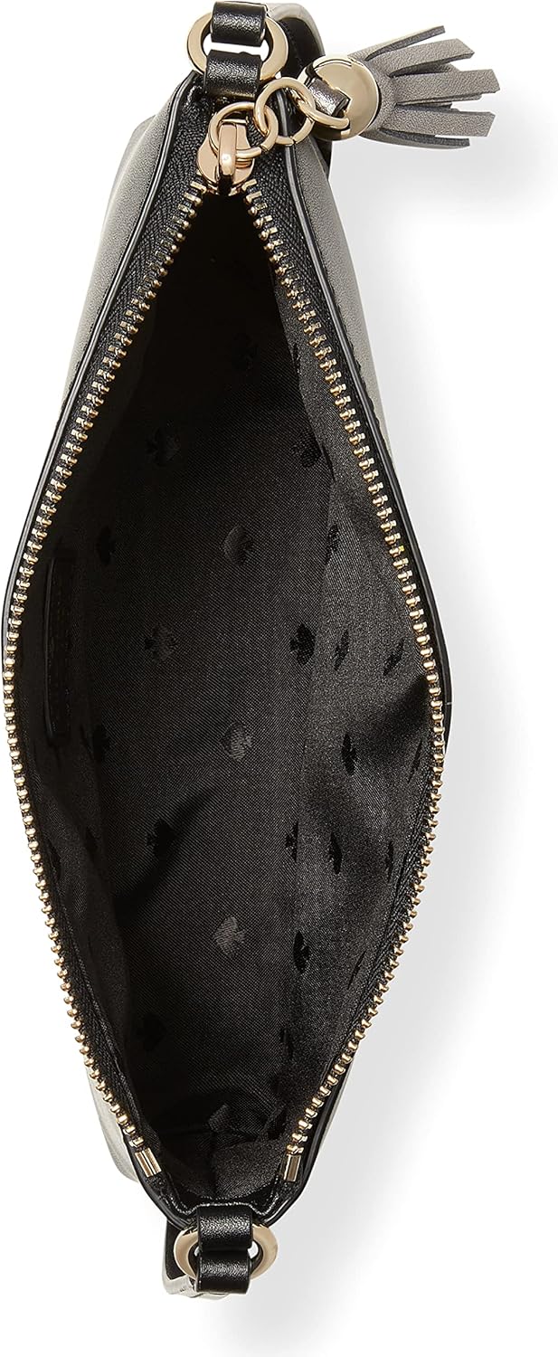 Black Leather Crossbody Bag O893