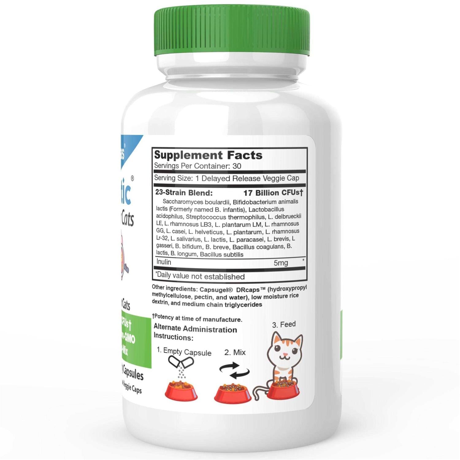 Probiotics Powder for Cats with Saccharomyces Boulardii Lactobacillus Acidophilus N257784