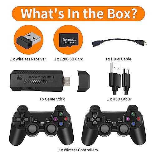 Wireless Retro Game Console with 20,000 Games and Dual 2.4G Wireless Controllers X8816
