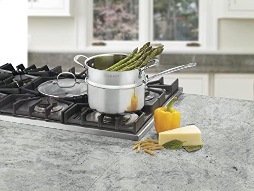 3-Piece 3-Quart Brushed Stainless Steamer Set N47166