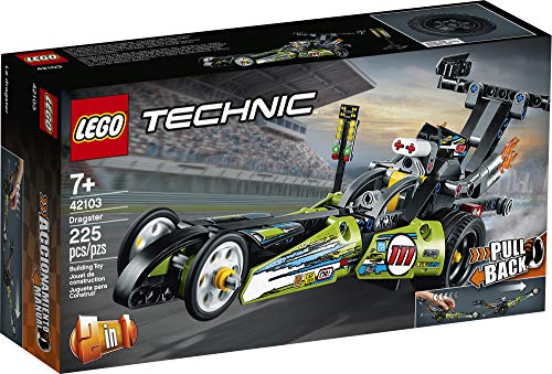 LEGO Technic Dragster Pull-Back Racing Toy Building Kit (225 Pieces) B512