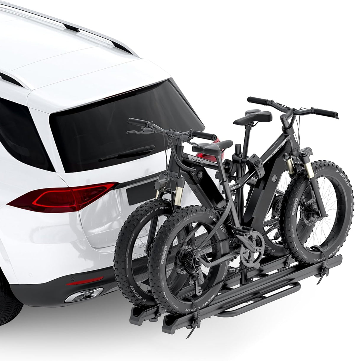 2" Hitch Mounted Platform Bike Rack, 200 Lbs Max Loading G6080