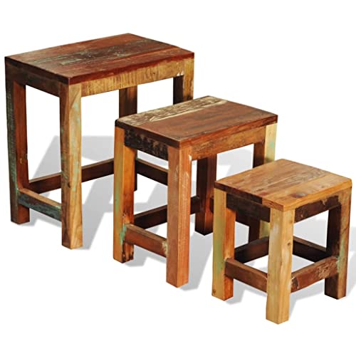 Nesting Table Set of 3 Wood W77596