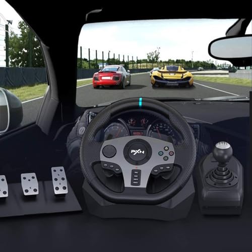 Racing Wheel with Shifter and Pedal for PS4, PC, PS3, Xbox U75976