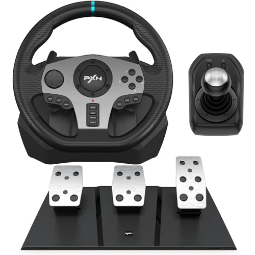 Racing Wheel with Shifter and Pedal for PS4, PC, PS3, Xbox U75976