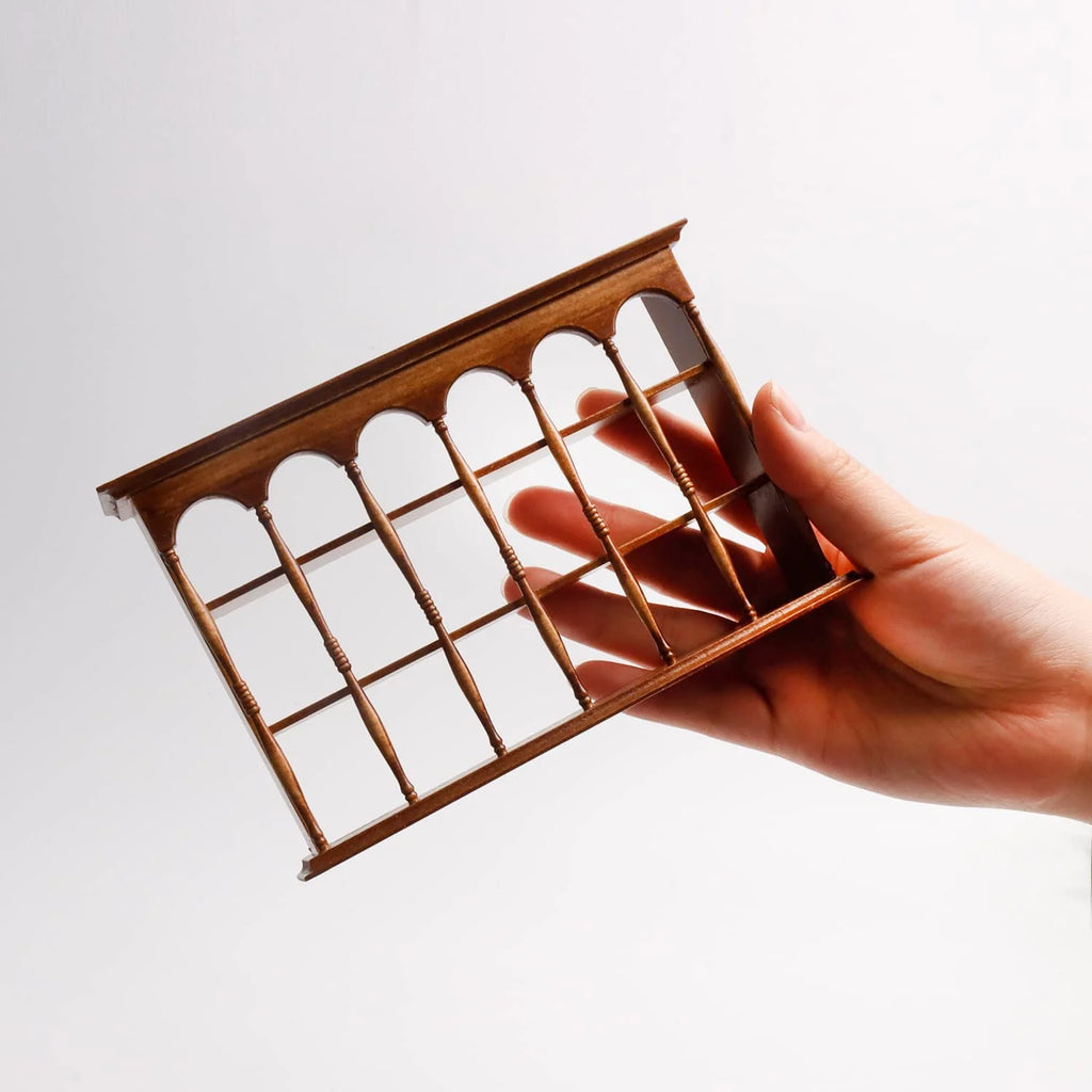 Walnut Color Miniature Wooden Wall Cabinet A2299