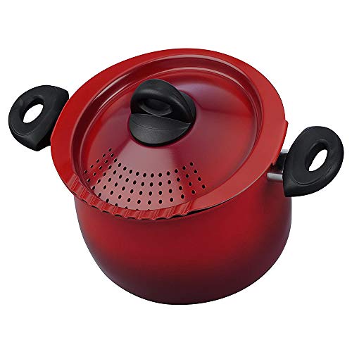Oval Aluminum Pasta Pot with Strainer Lid Q6300