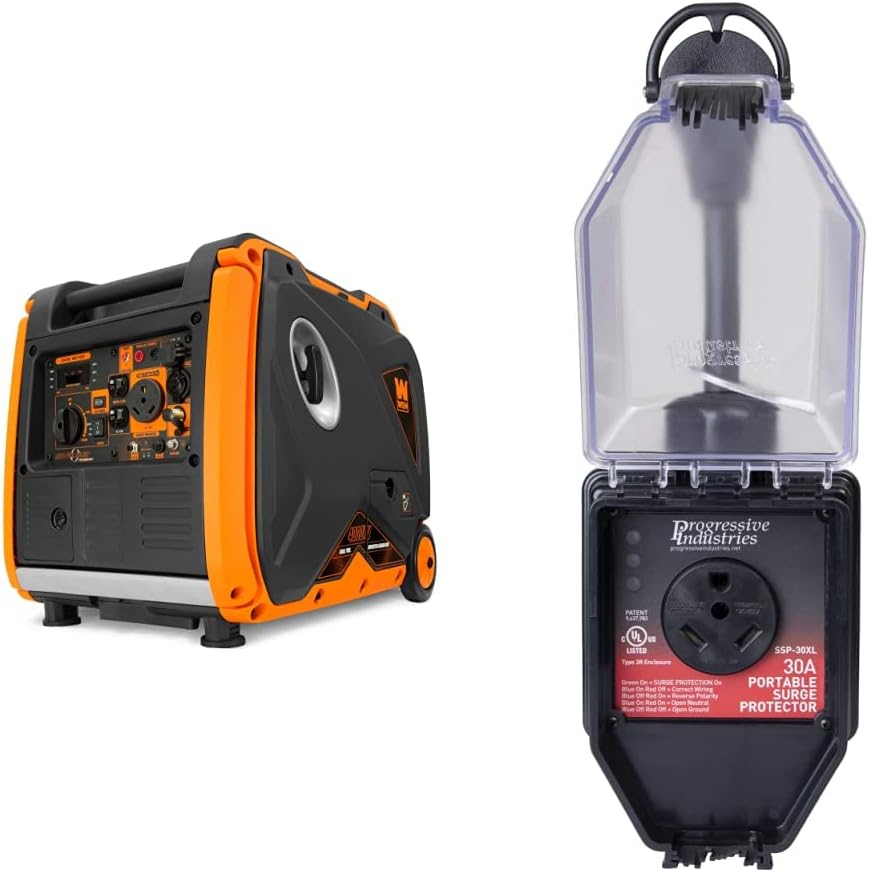 4000-Watt Dual Fuel Portable Inverter Generator with Fuel Shut-Off U238863
