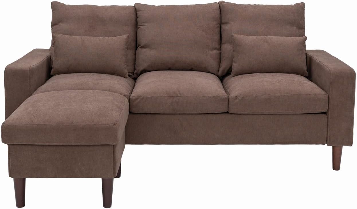 Convertible Sectional L-Shaped Fabric Sofa I437
