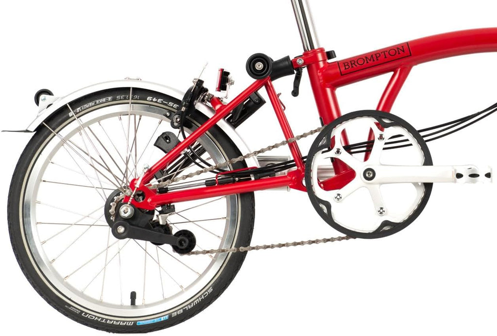C Line 3 Speed Folding Bike with Battery Lighting (House Red) U6625