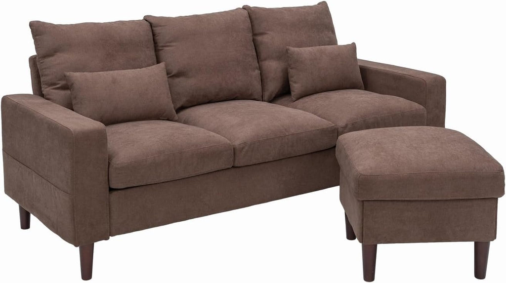 Convertible Sectional L-Shaped Fabric Sofa I437