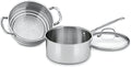 3-Piece 3-Quart Brushed Stainless Steamer Set N47166