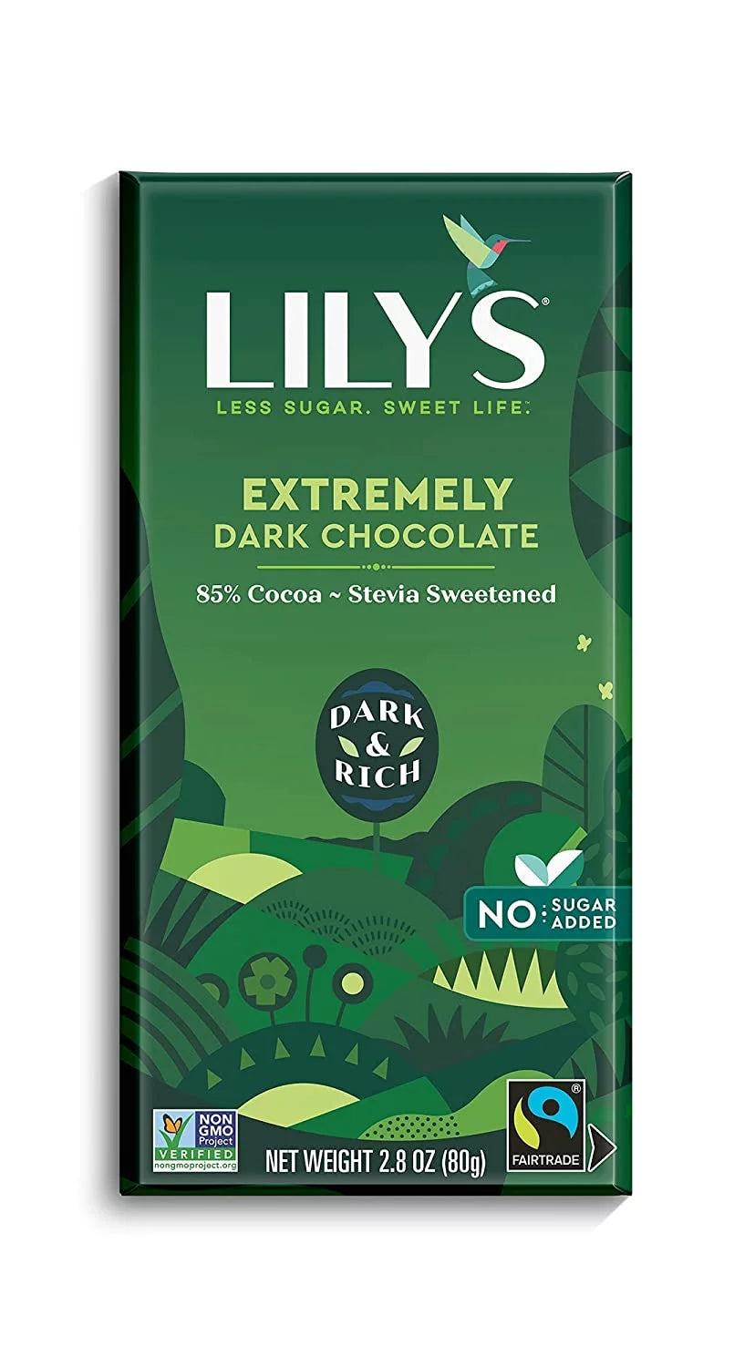85% Dark Chocolate Bar 2.8 oz Pack of 4 X403
