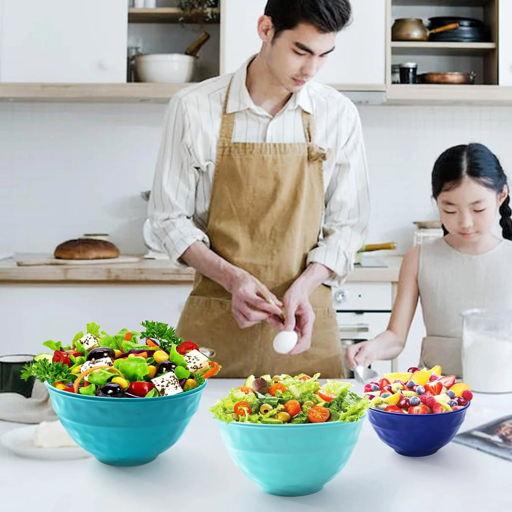 3-Piece Melamine Mixing Bowl Set with Lids Z4685